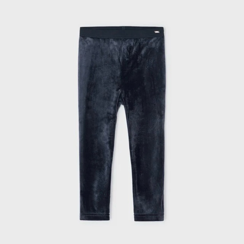 Mini Boden Navy Velour Pants 5-6